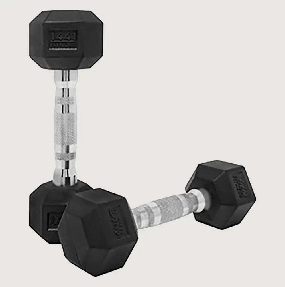1441 Fitness Rubber Hex Dumbbells (KG)