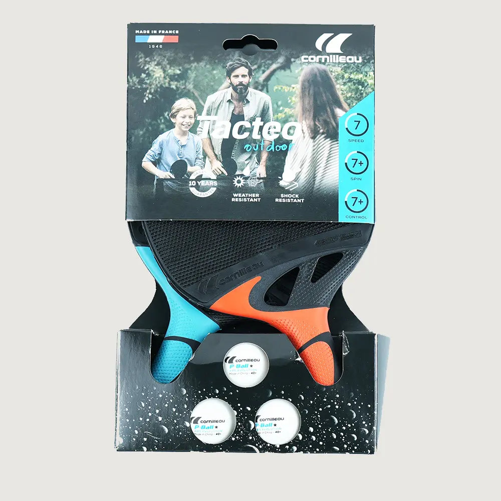 Cornilleau Tacteo Outdoor Pack Duo | 2 Bats + 3 Balls