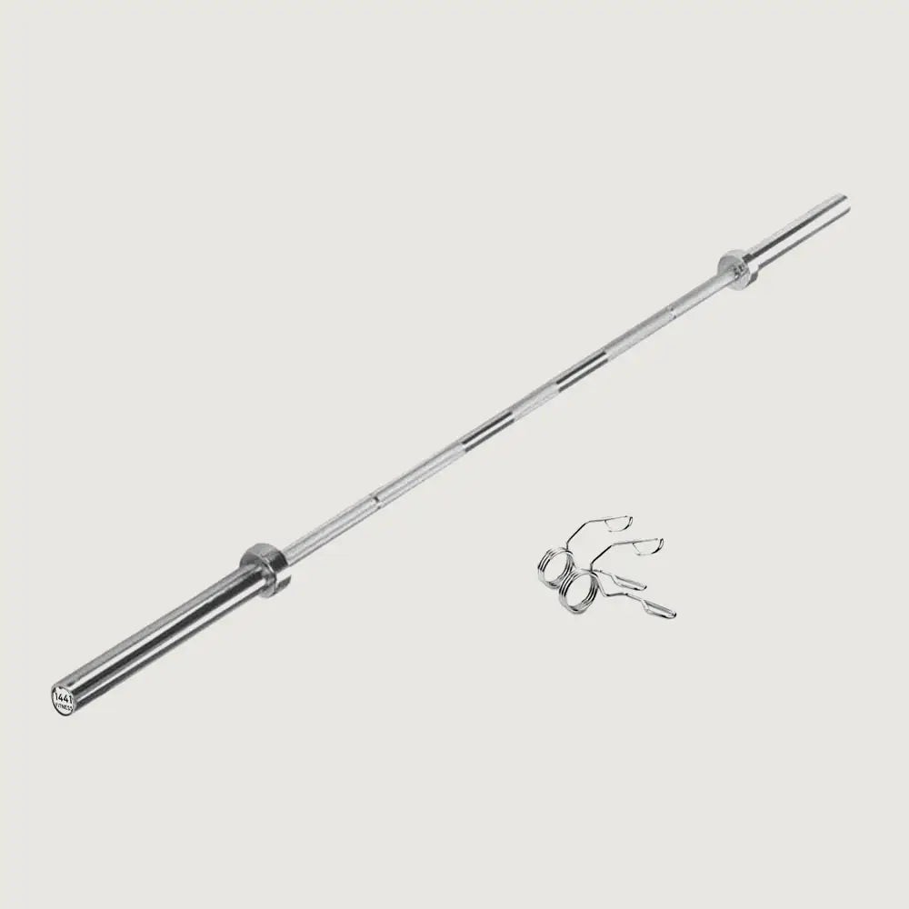1441 Fitness 7 Ft Olympic Bar with Spring Collars - 20 Kg