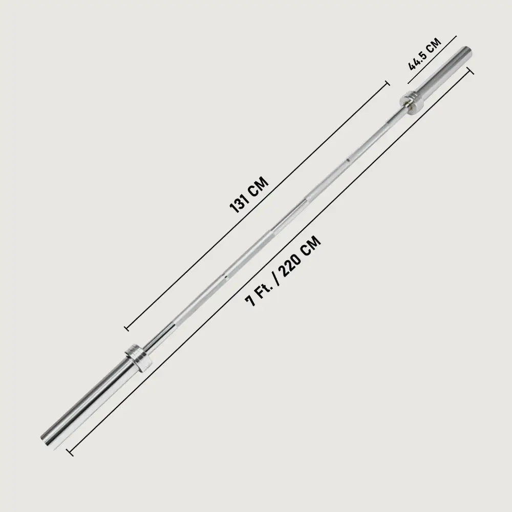 1441 Fitness 7 Ft Olympic Bar with Spring Collars - 20 Kg