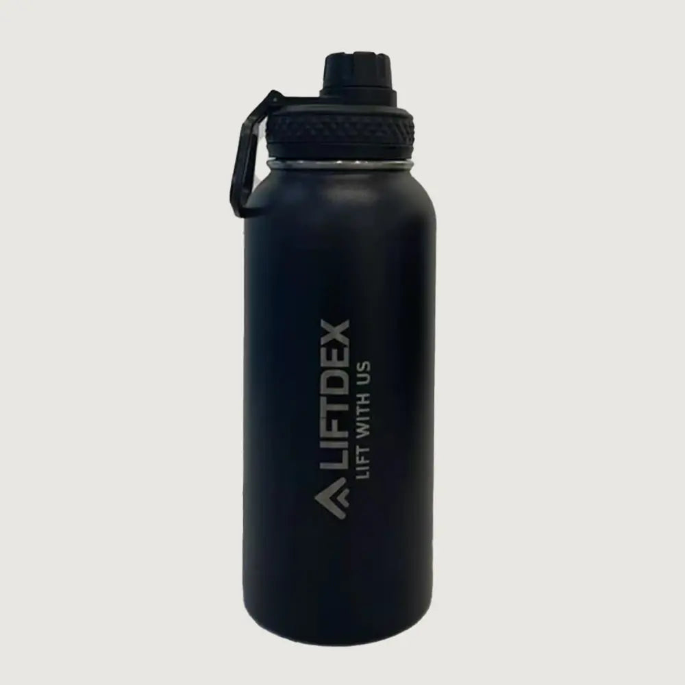 Liftdex Insulated Sports Bottle Black 32 OZ - 1 Ltr