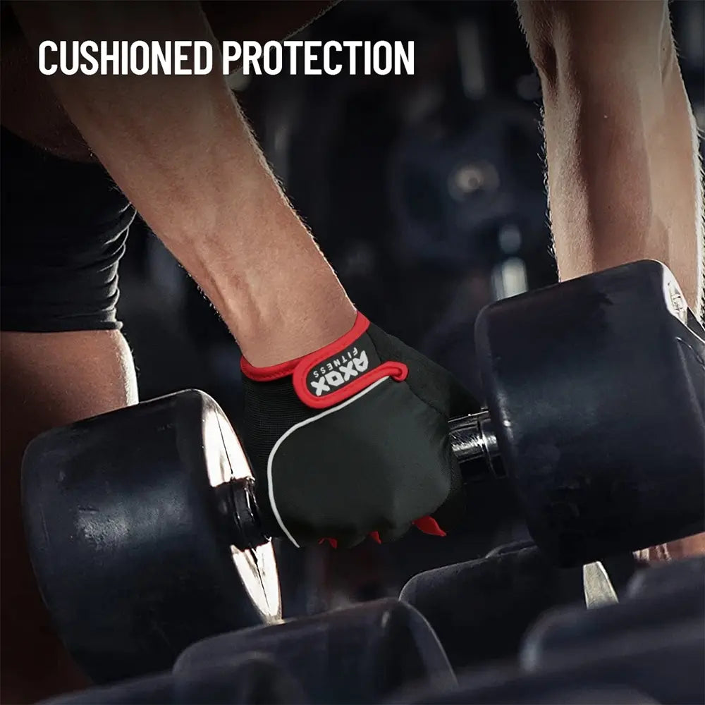 Axox Fitness Leather Fitness Gloves