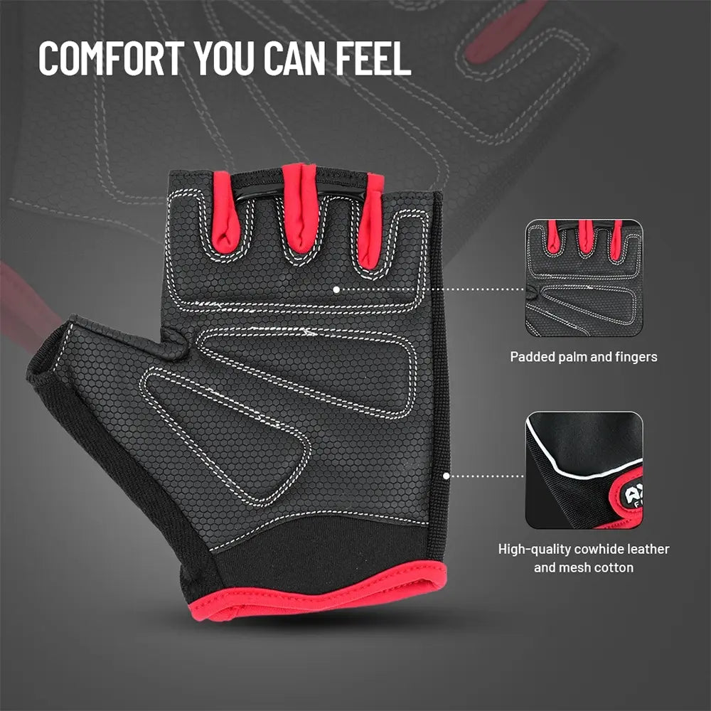 Axox Fitness Leather Fitness Gloves