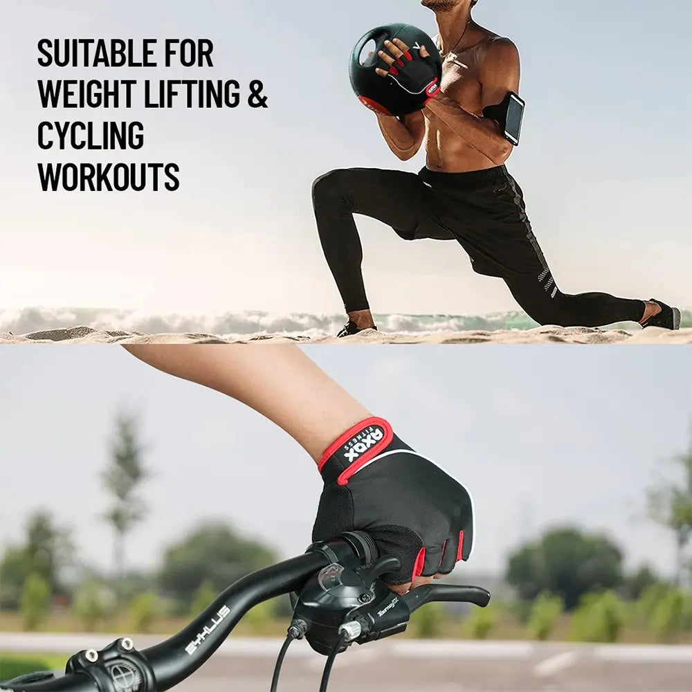 Axox Fitness Leather Fitness Gloves