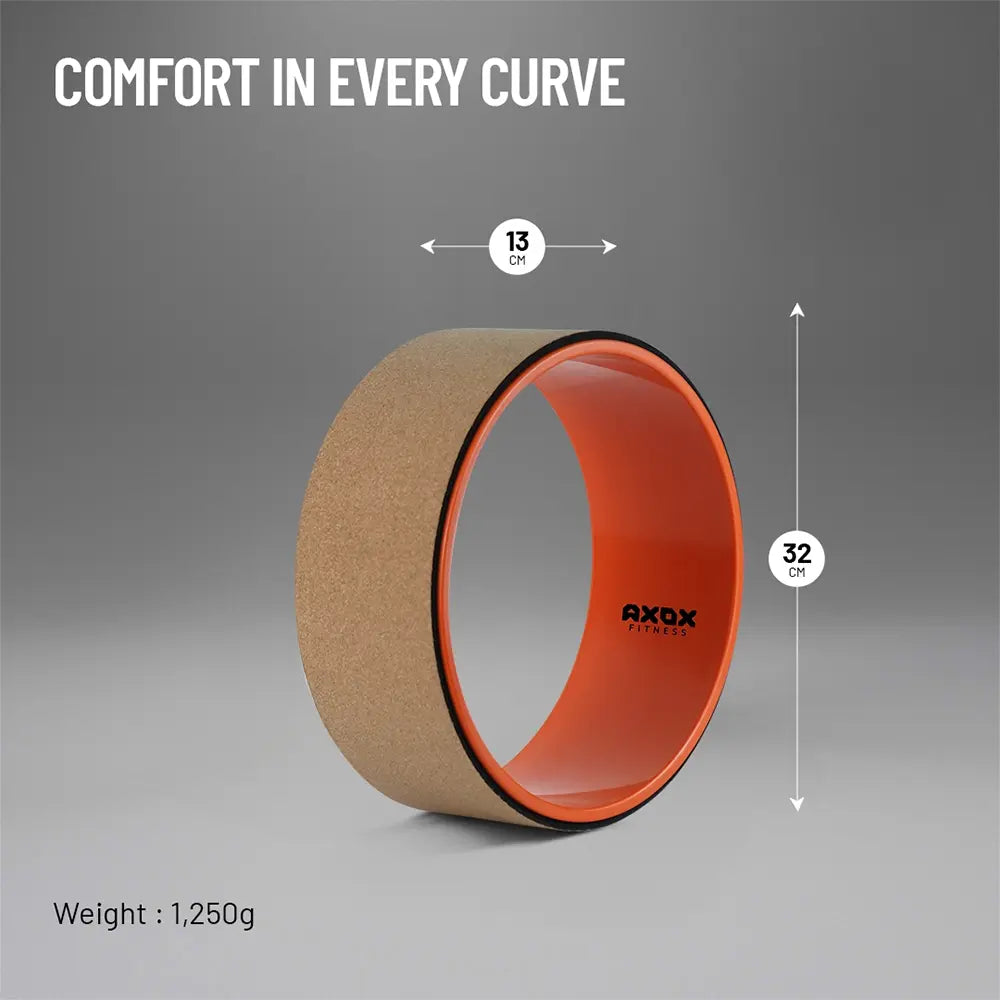 Axox Fitness Cork Yoga Wheel