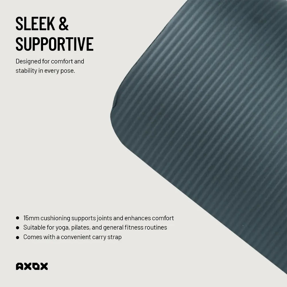 Axox Fitness Yoga or Exercise Mat 15mm