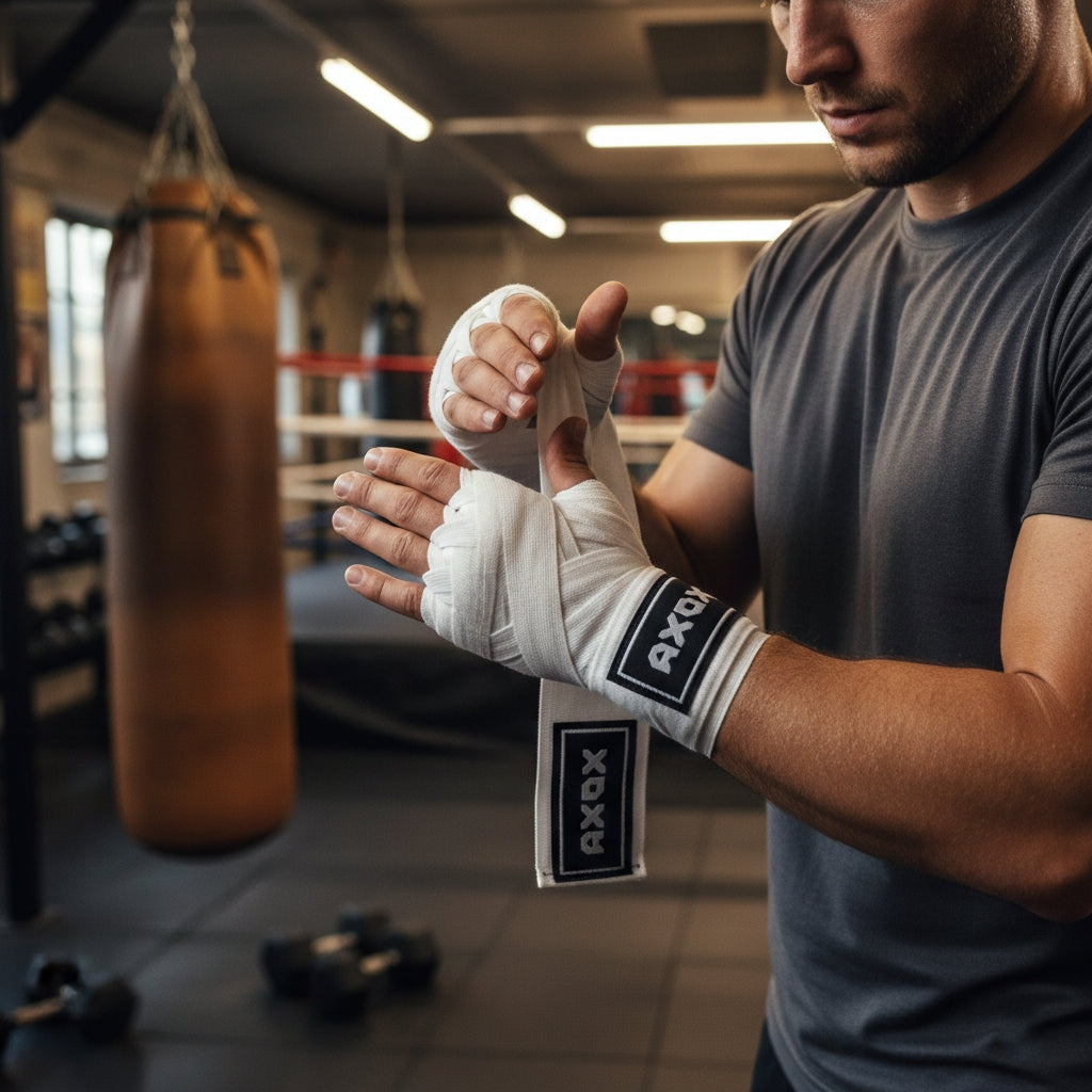 Axox Fitness Cotton/Nylon Hand Wraps Pair - 4m