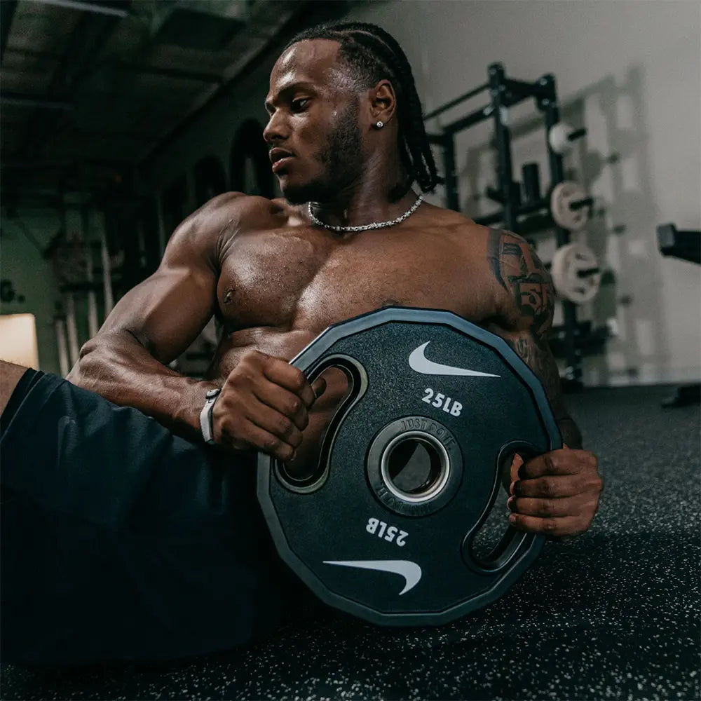Nike Strength Pro Urethane Bumper Plates - Black / White