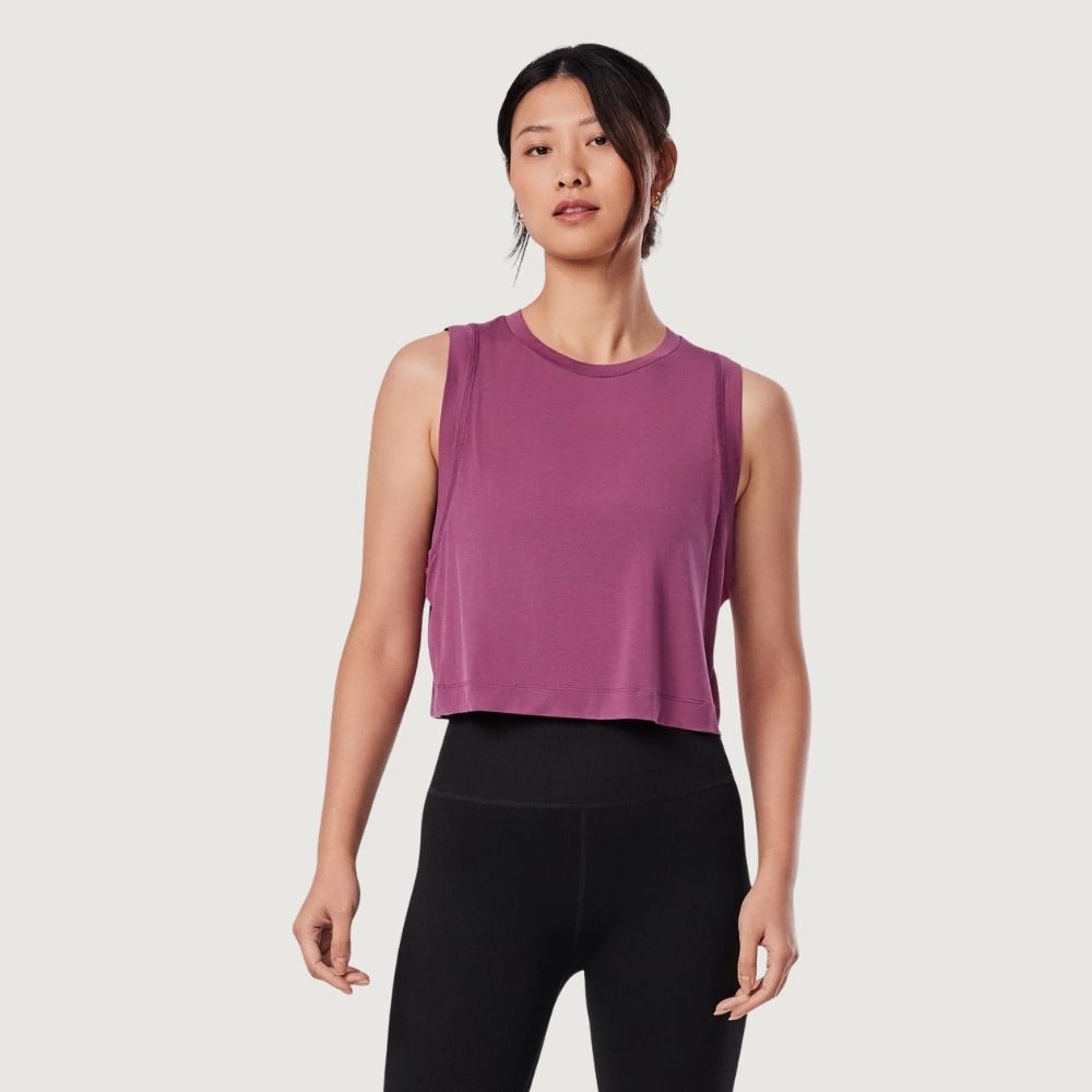 TaviLuxe® Sporty Tank - Wineberry