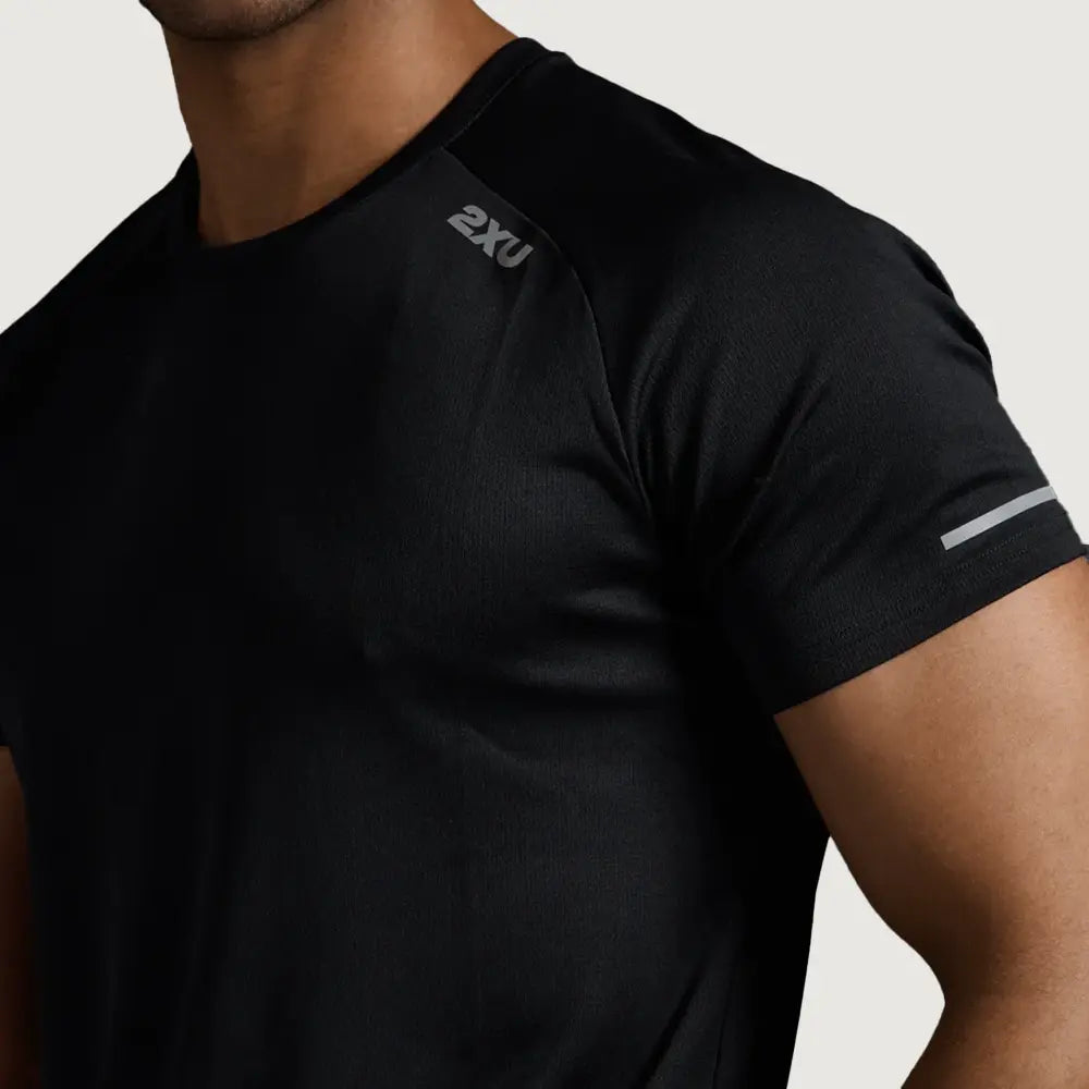 Aero Tee - Black/Silver Reflective T-Shirt