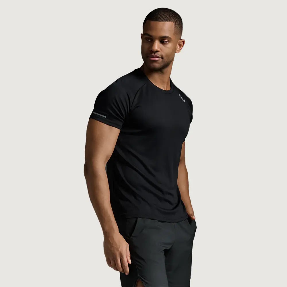 Aero Tee - Black/Silver Reflective T-Shirt