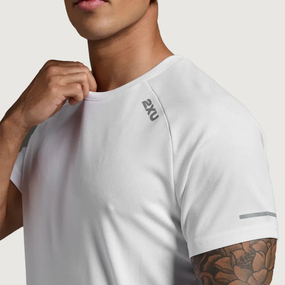 Aero Tee - White/Silver Reflective L T-Shirt