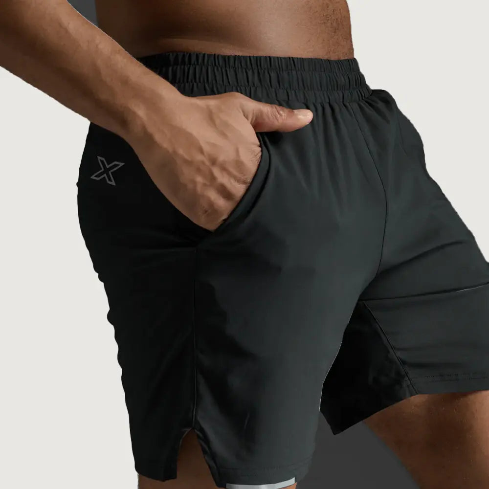 Aero 7 Inch Shorts - Black/Silver Reflective