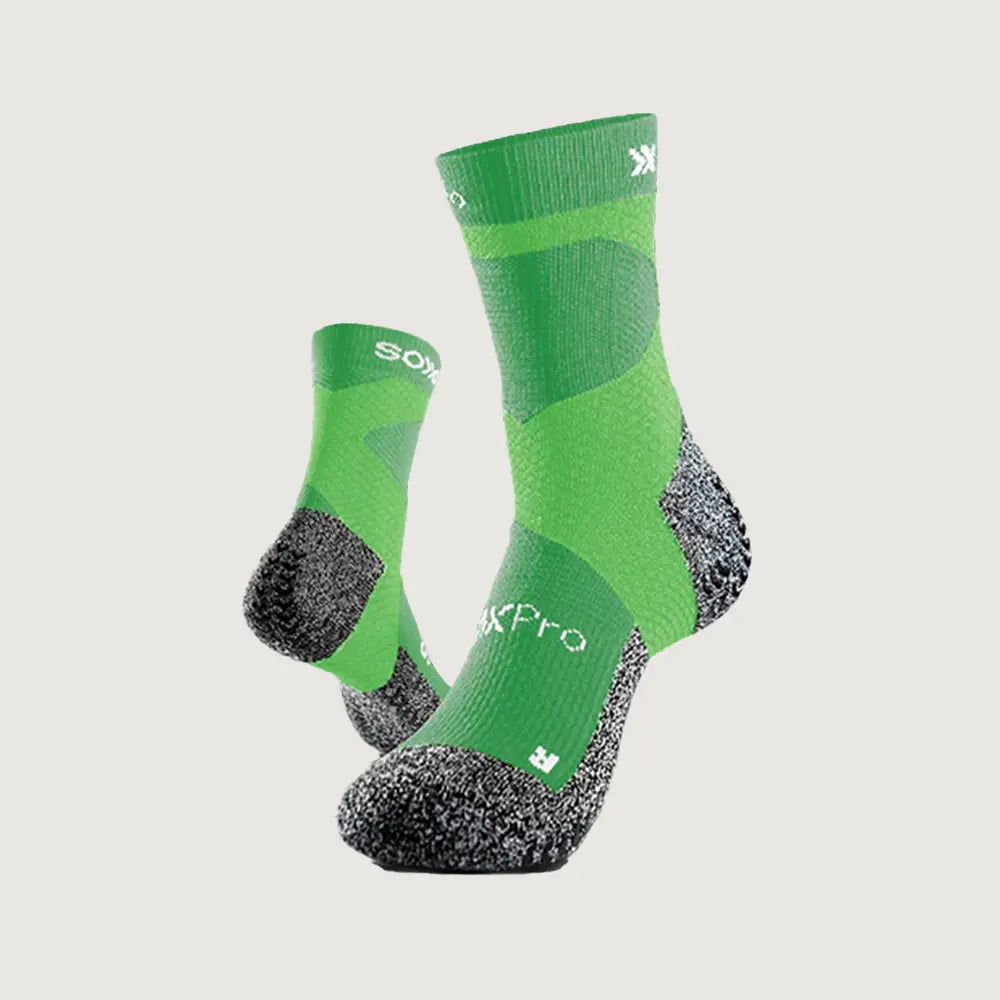 SOXPro Trekking Grip Socks - Green / Mid Calf