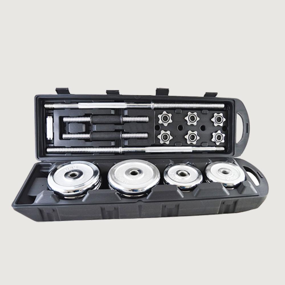 Sparnod Fitness SD-51 Chrome Dumbbell Set With Case