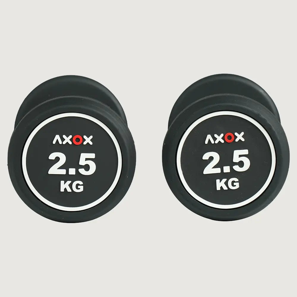 Axox Fitness Steel Dumbbell with Rubber Coated Head
