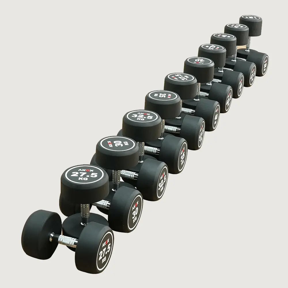 Axox Fitness Steel Dumbbell with Rubber Coated Head