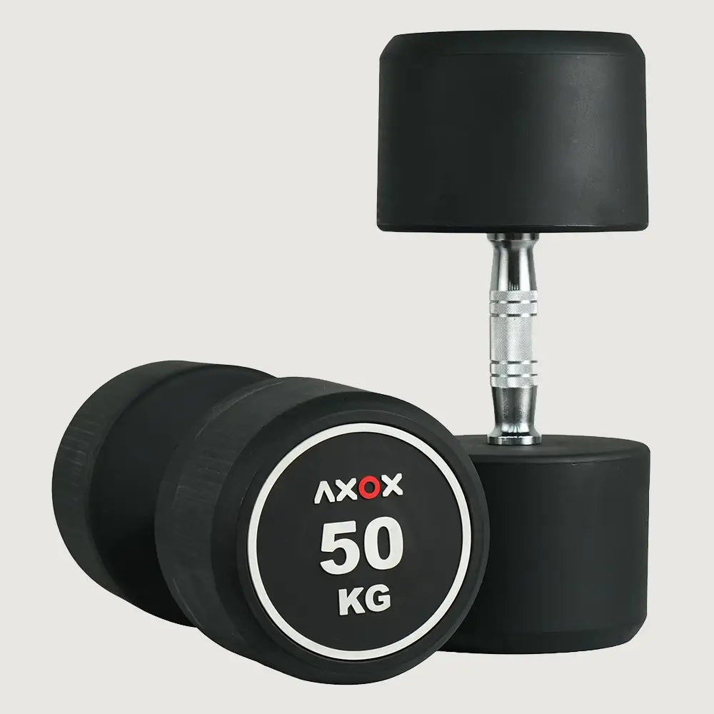 Axox Fitness Steel Dumbbell with Rubber Coated Head