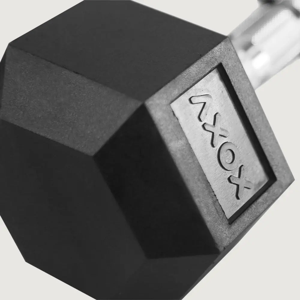 Axox Fitness Hex Rubber Coated Dumbbell Set 1 - 10 KG