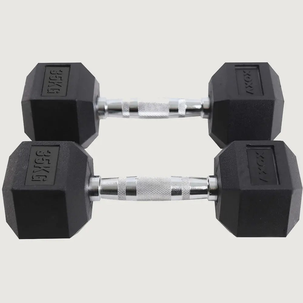 Axox Fitness Hex Rubber Coated Dumbbell