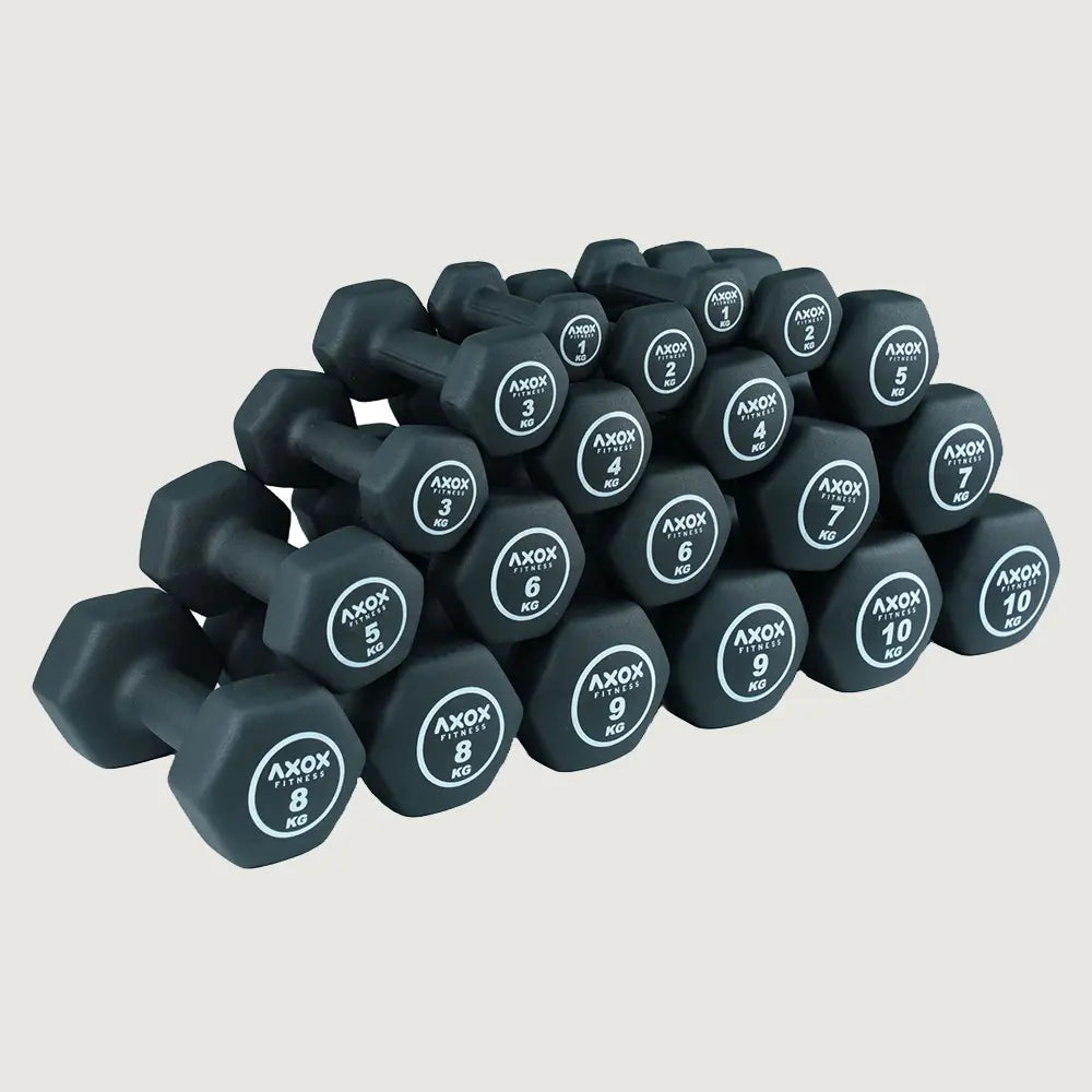 Axox Fitness Neoprene Dumbbell 1kg - 10kg Set