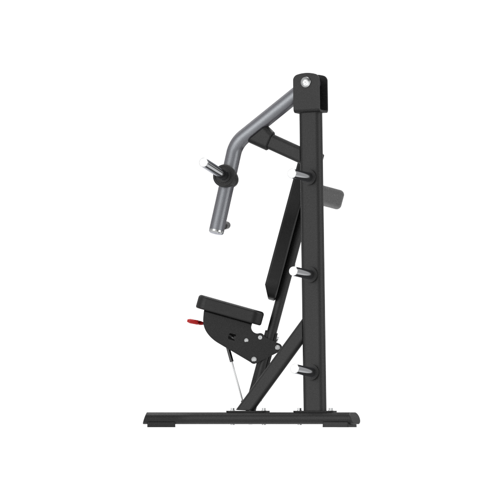Black gym machine on a white background