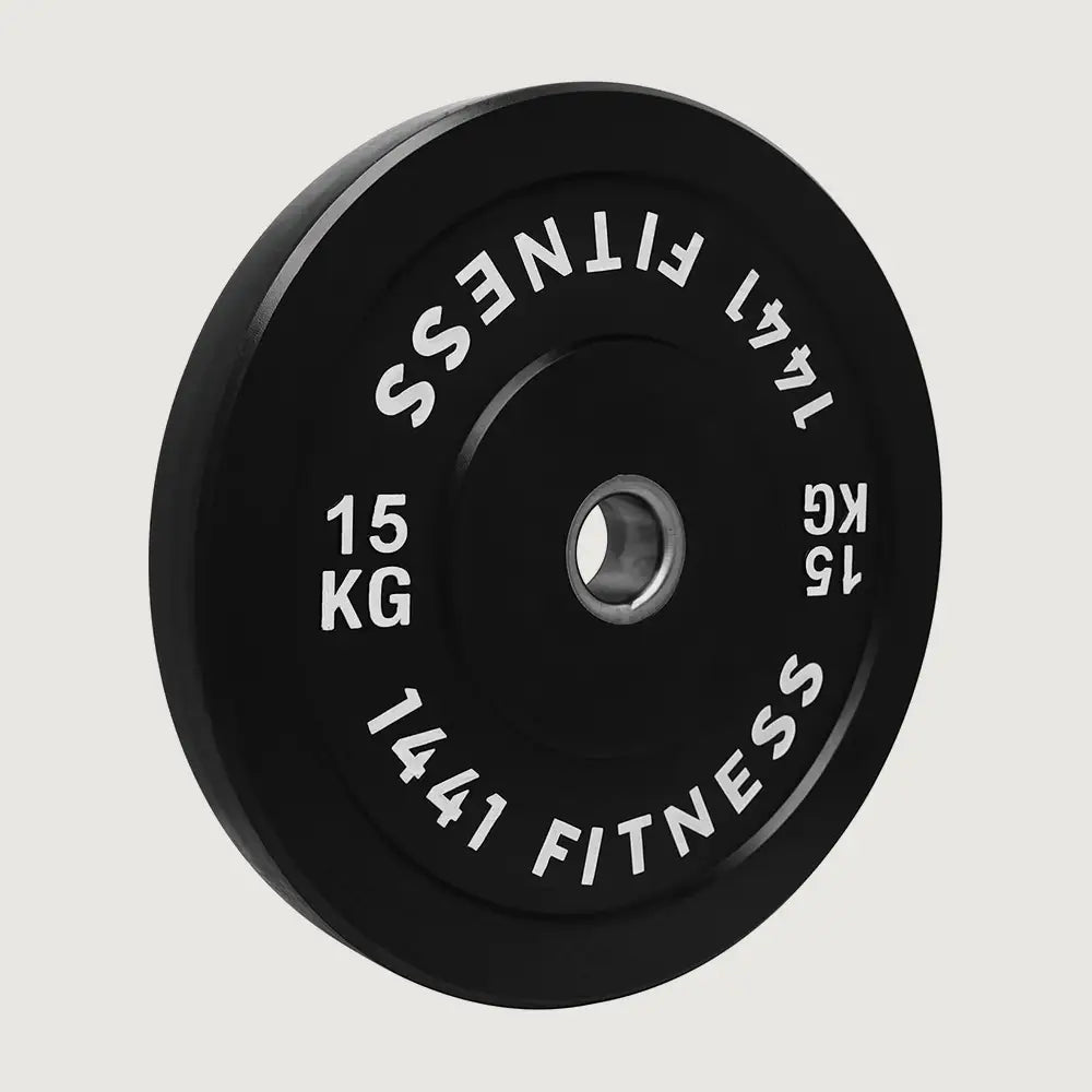 1441 Fitness Black Rubber Bumper Plate