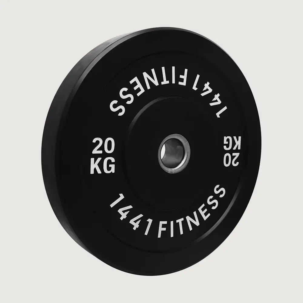 1441 Fitness Black Rubber Bumper Plate