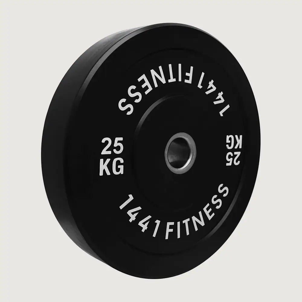 1441 Fitness Black Rubber Bumper Plate