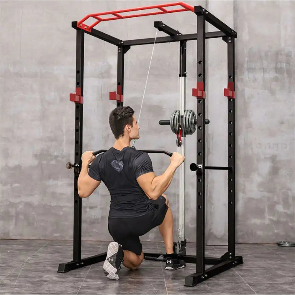 1441 Fitness Squat Rack With Lat Pull down - J008