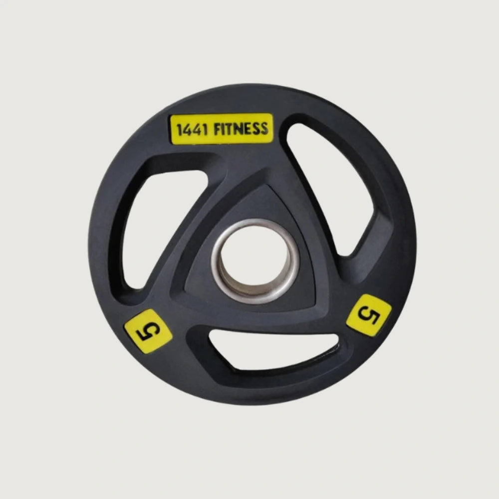 1441 Fitness Tri Grip Color PU Olympic Plate