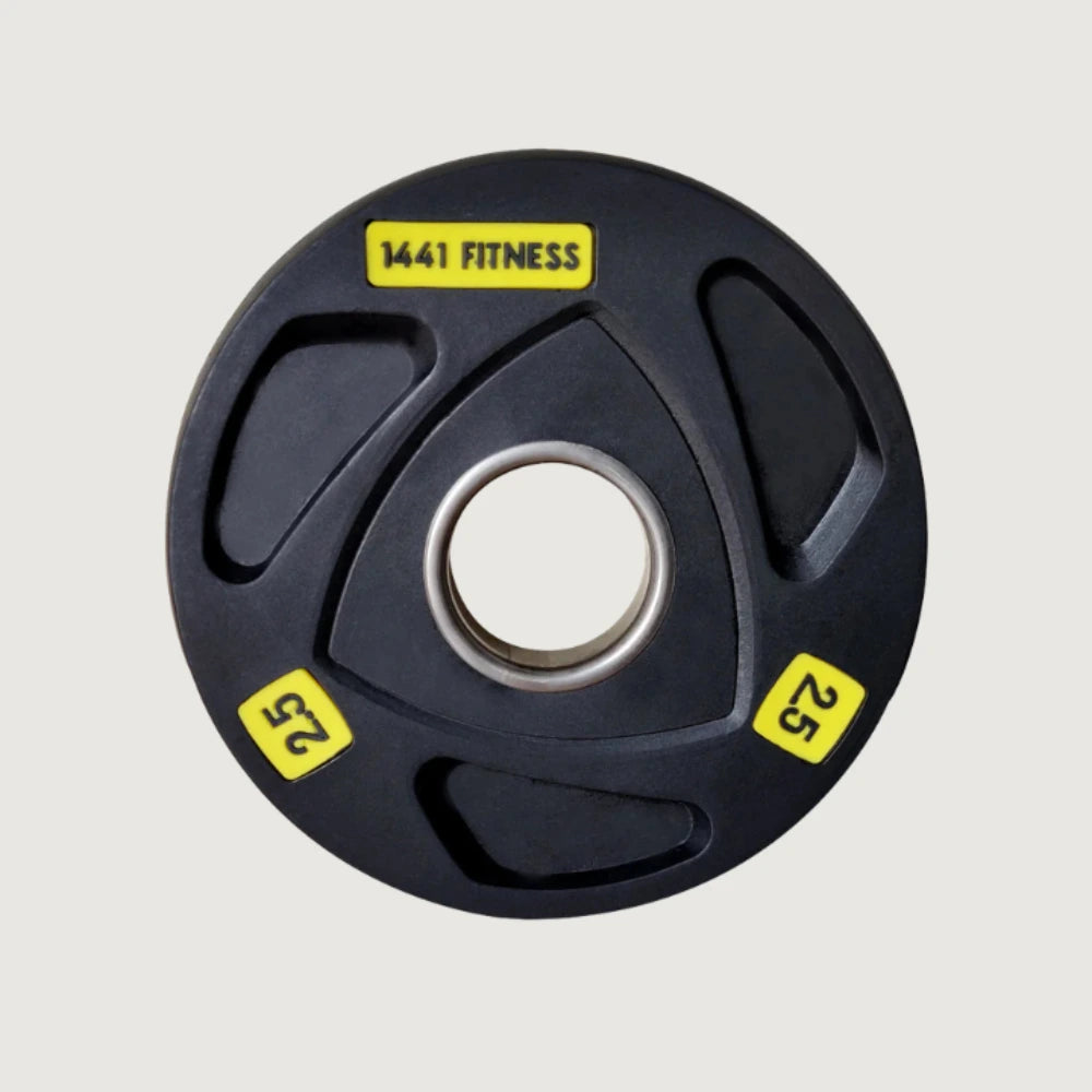 1441 Fitness Tri Grip Color PU Olympic Plate