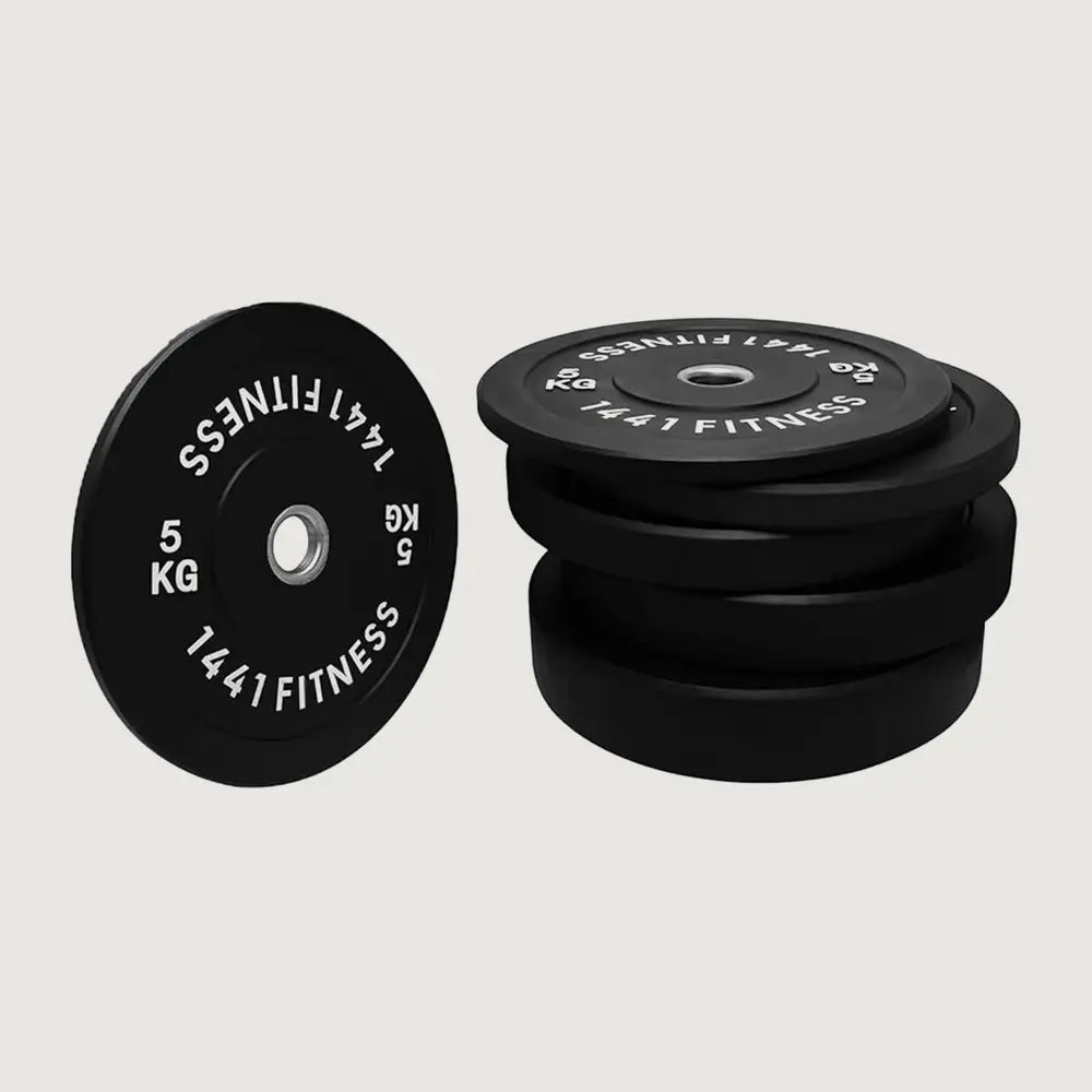 1441 Fitness Black Rubber Bumper Plate