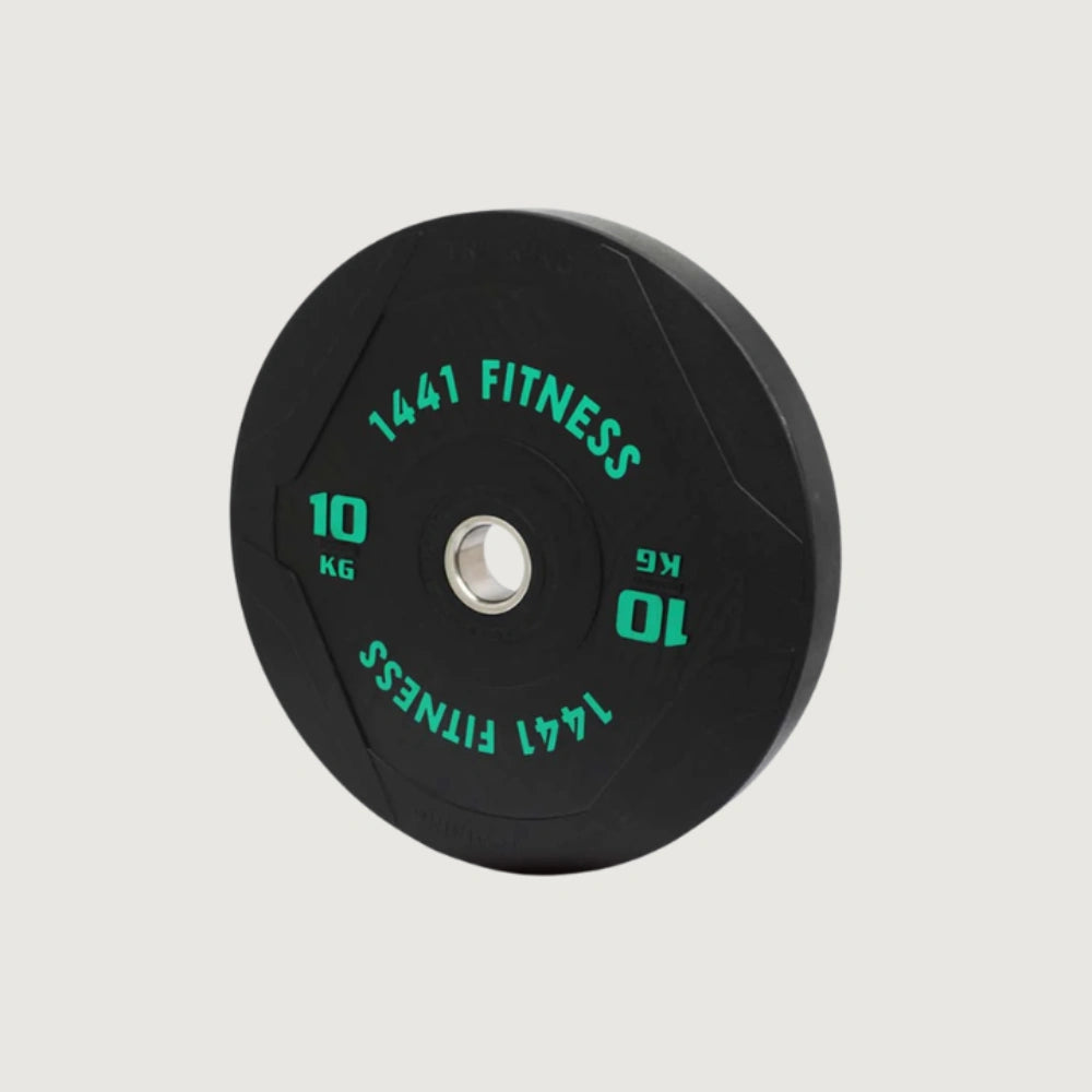 1441 Fitness PU Black Rubber Bumper Plate