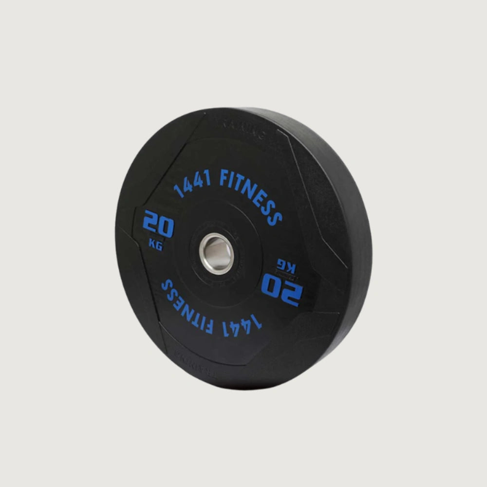 1441 Fitness PU Black Rubber Bumper Plate