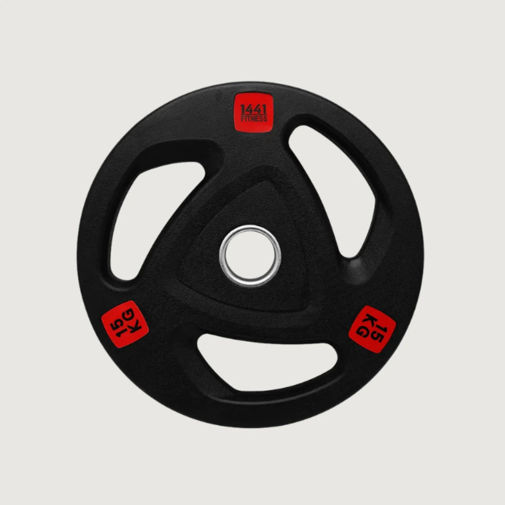 1441 Fitness Tri Grip Olympic Rubber Plate