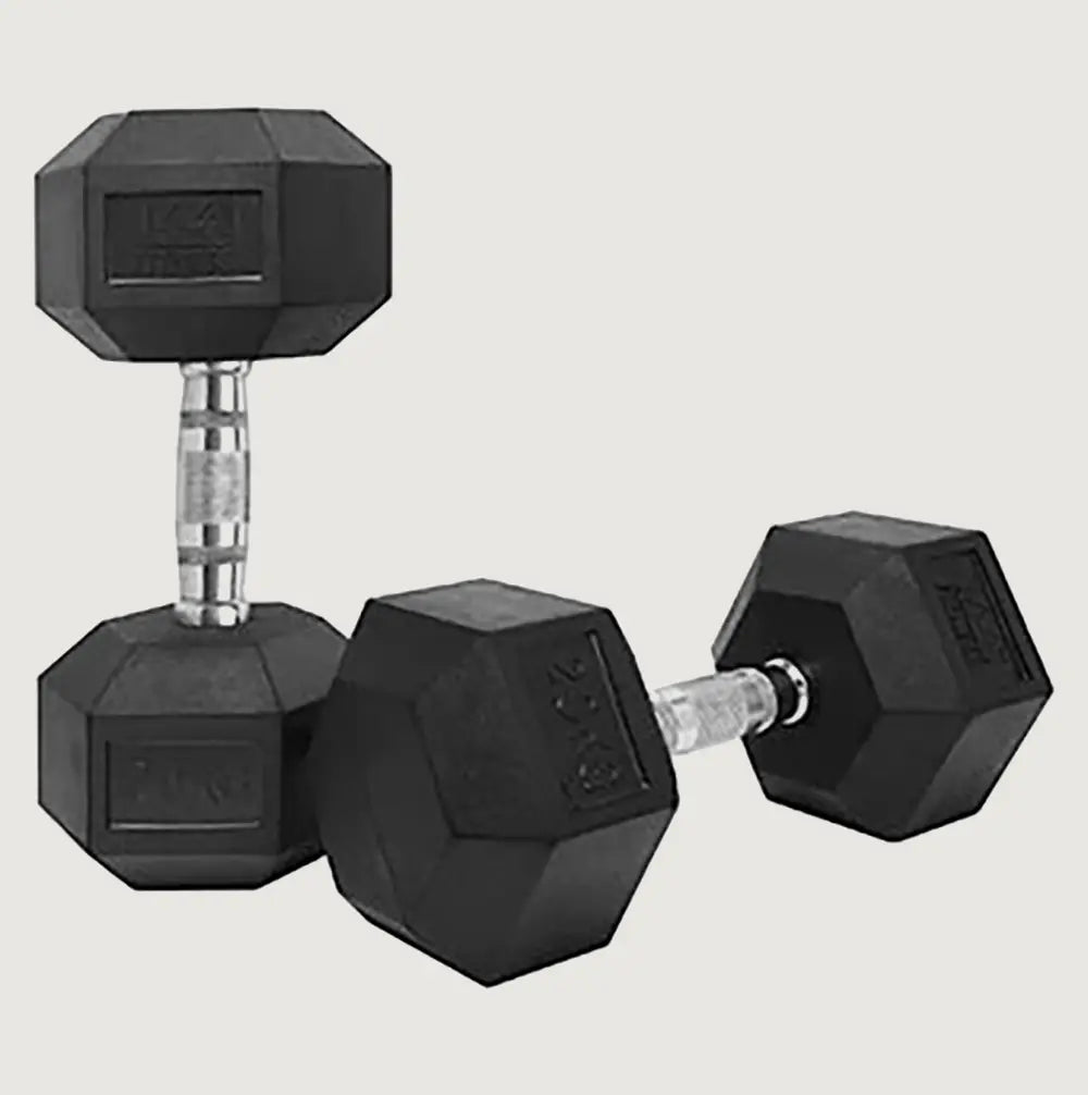 1441 Fitness Rubber Hex Dumbbells (KG)