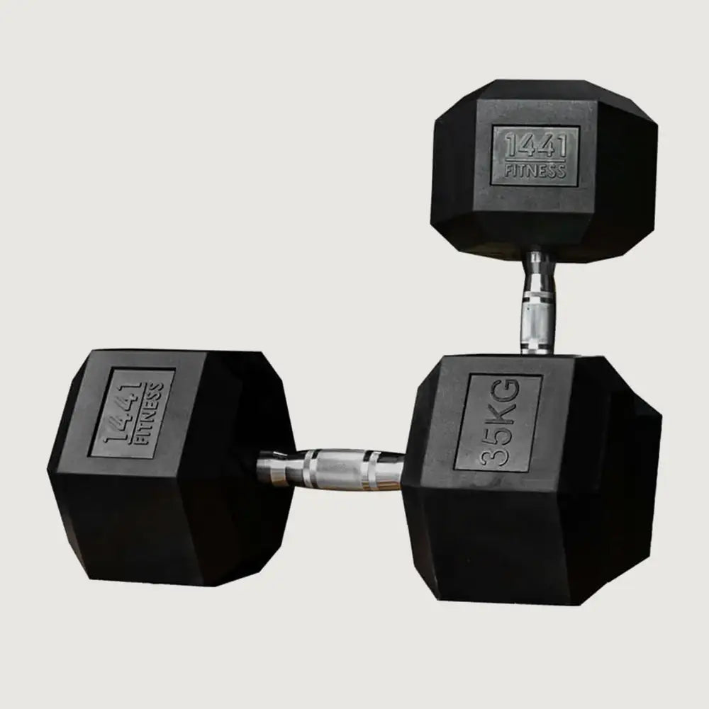 1441 Fitness Rubber Hex Dumbbells (KG)