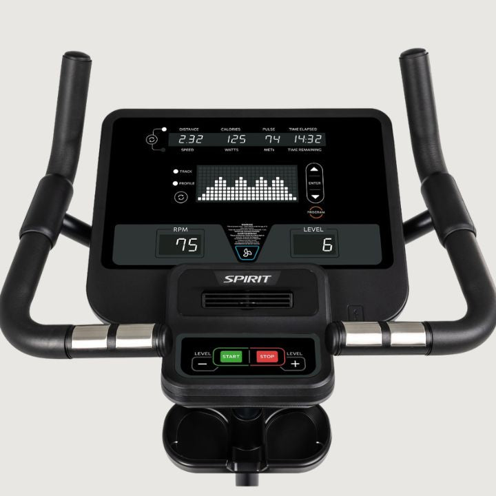 Spirit Fitness CU800ENT+  Commercial Upright Bike With Smart Console