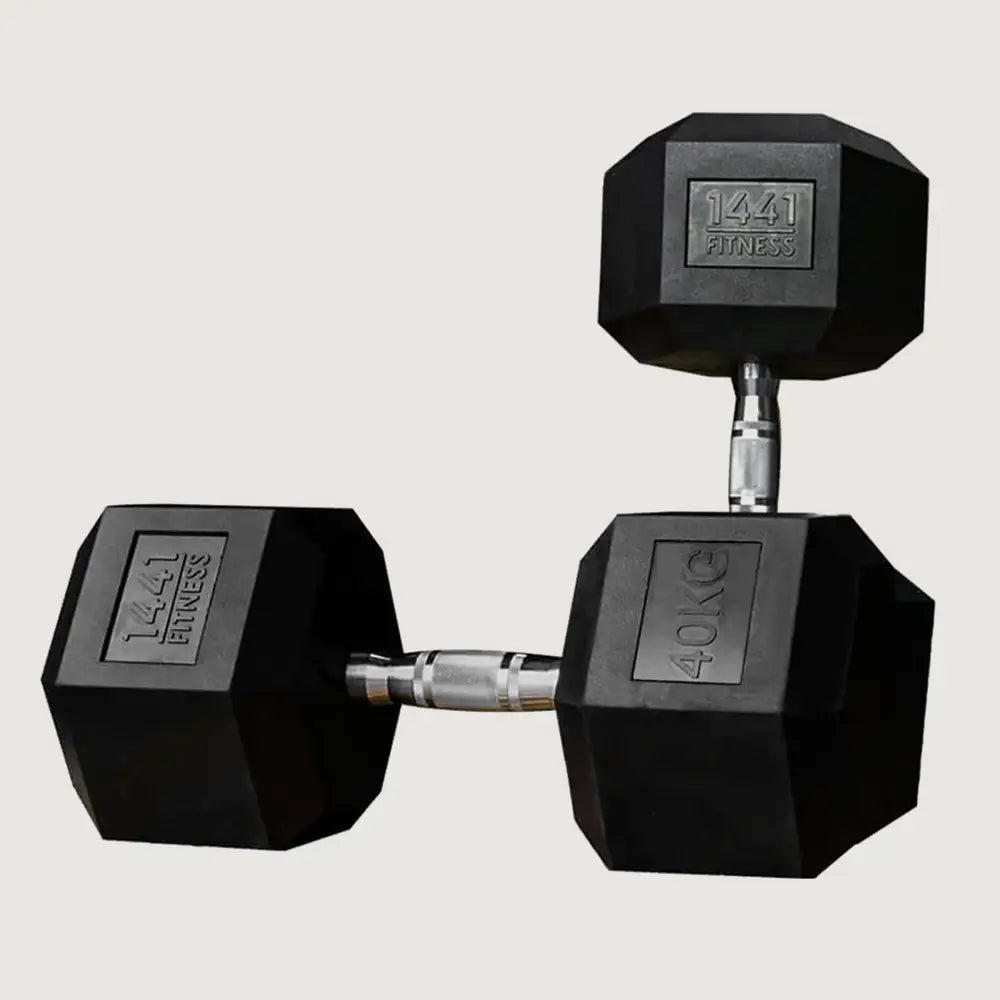 1441 Fitness Rubber Hex Dumbbells (KG)