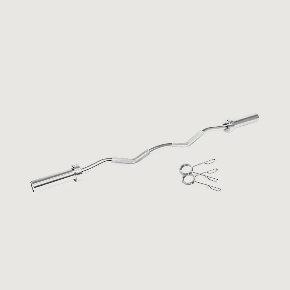 1441 Fitness 4 Ft Olympic Curl Bar with Collars - 7 kg