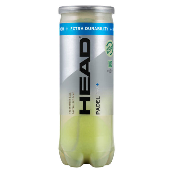 3B HEAD® Padel Pro + Can – 3 Balls-The Racquet Shop-Shop Online in UAE, Saudi Arabia, Kuwait, Oman, Bahrain and Qatar