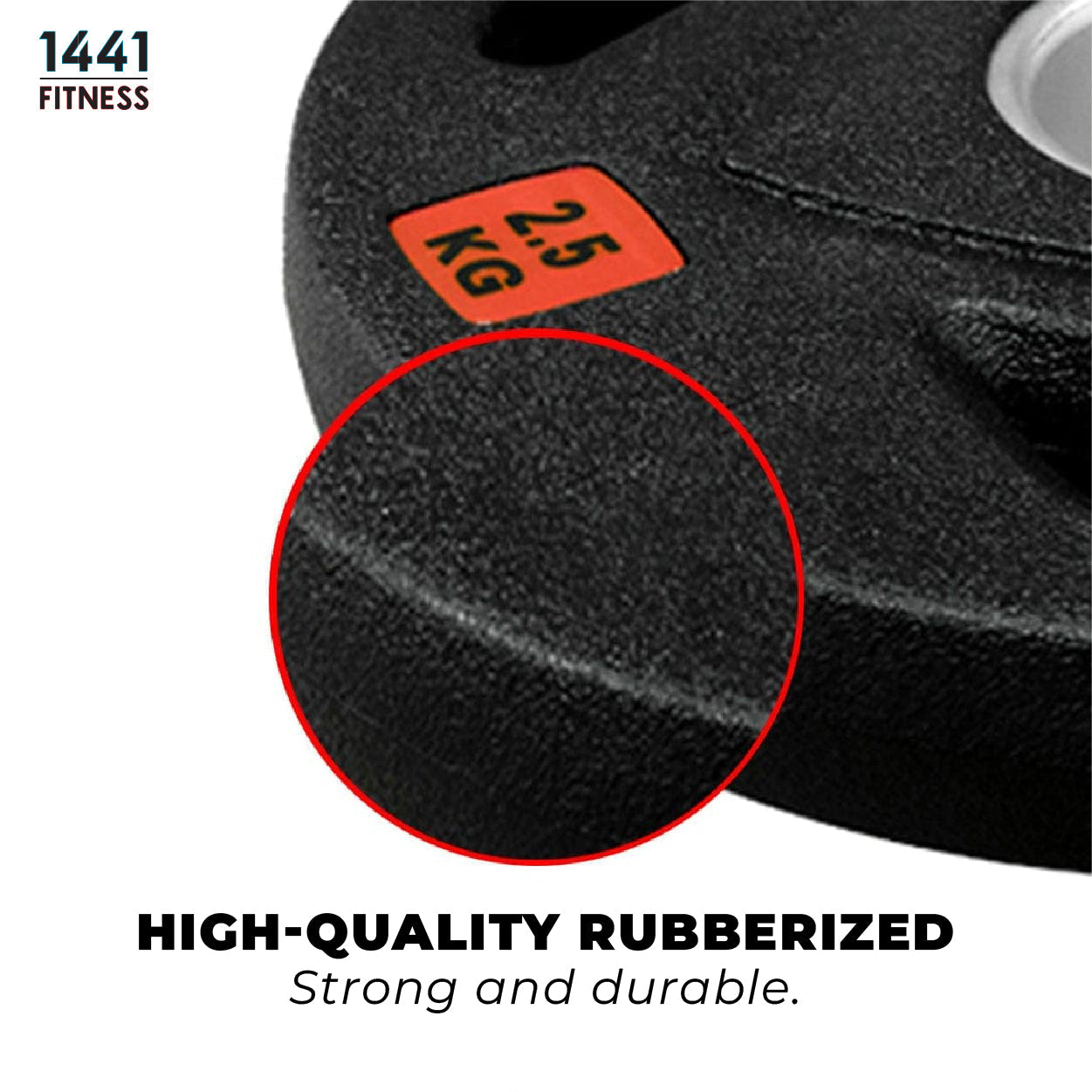 1441 Fitness Tri Grip Olympic Rubber Plate