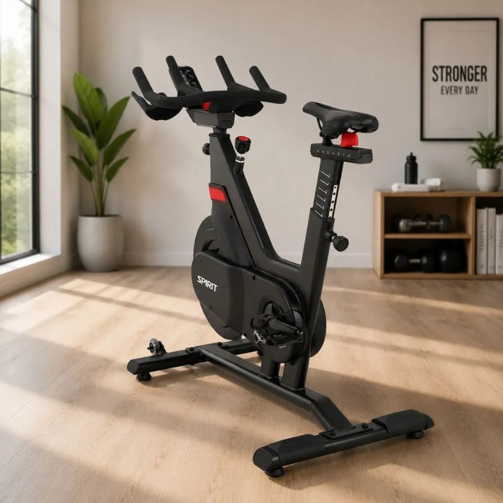 Spirit Fitness Indoor Bike with console and coaching light (electro magnetic resistance)