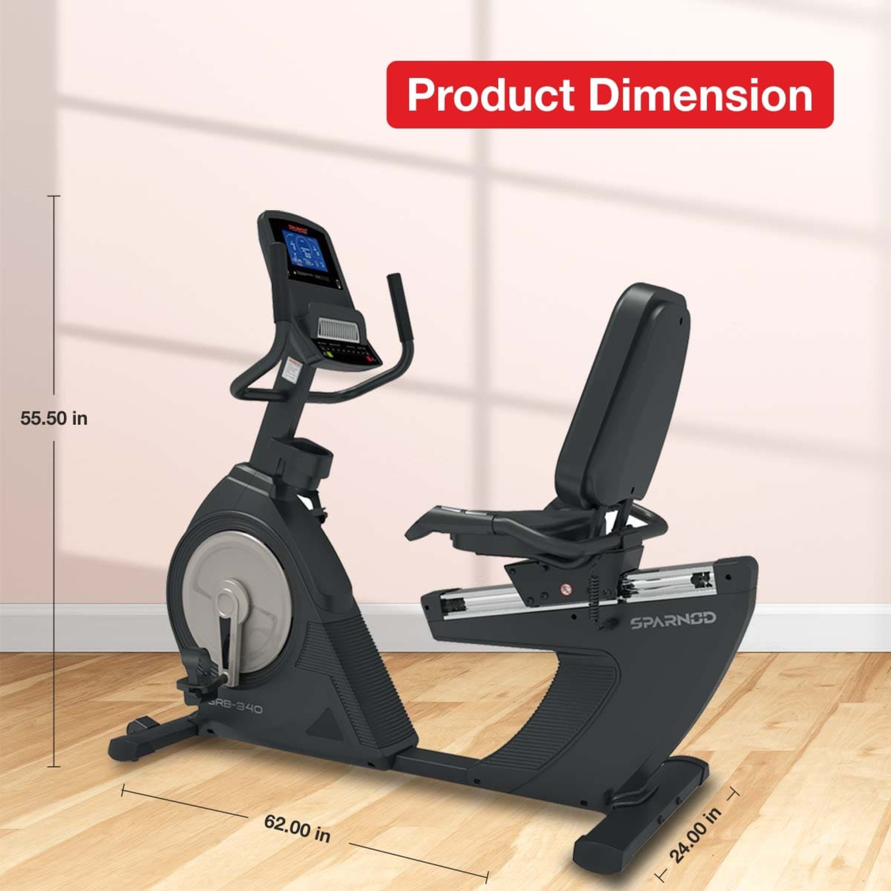 Sparnod Fitness SRB-340 Commercial Recumbent Bike
