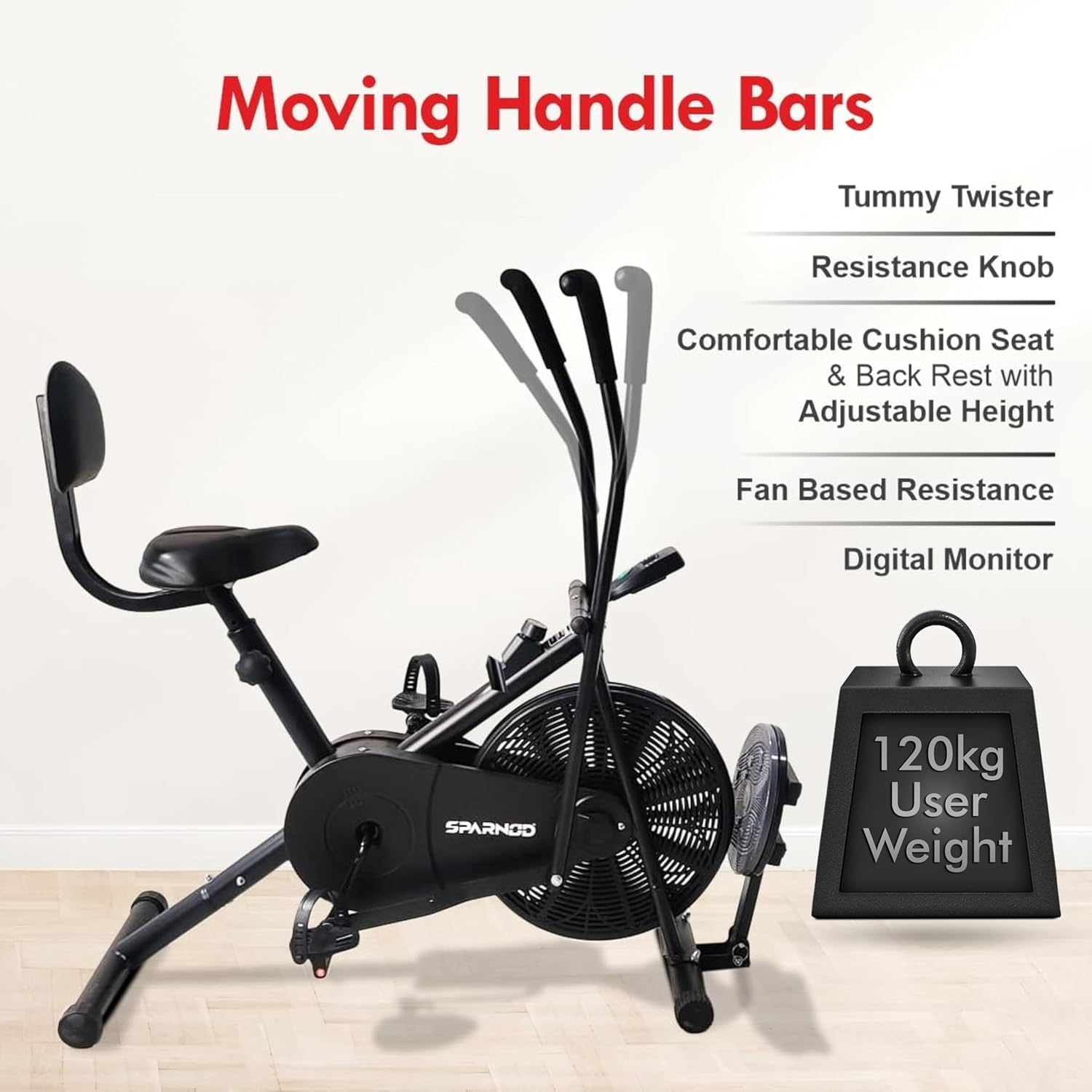 Sparnod Fitness Sab-05_T Upright Air Bike