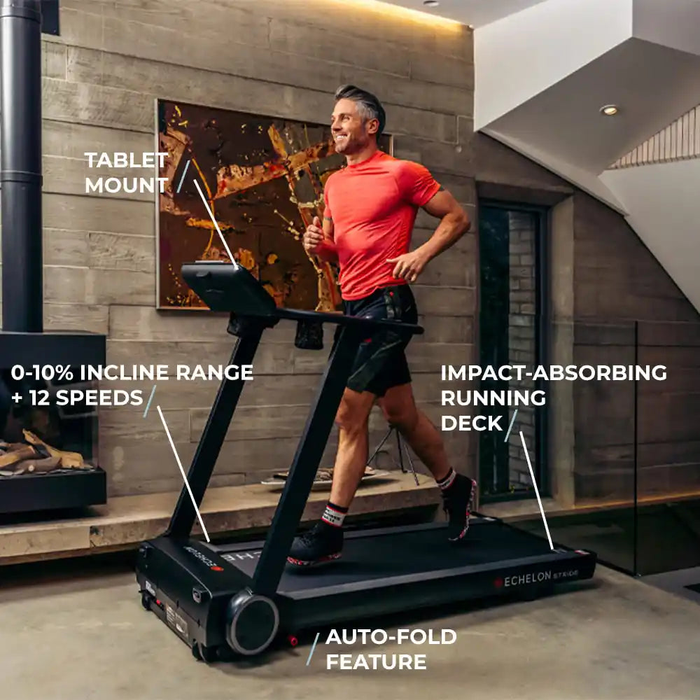 Echelon Stride Auto-Fold Treadmill - Treadmill - Pro Sports | Shop online in Kuwait