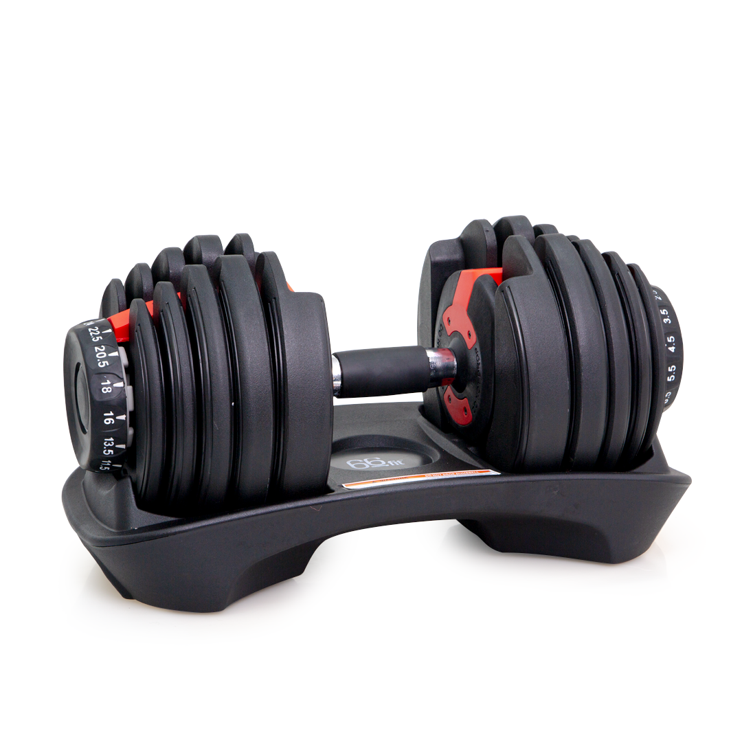 GRIT Fitness Adjustable Weight Dumbbells Pair - 2.5 to 24 kg (Single)