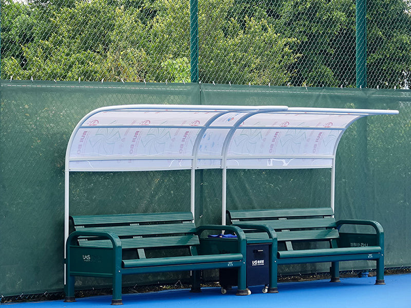 Tennis Court Bench with Canopy (TP-108P)