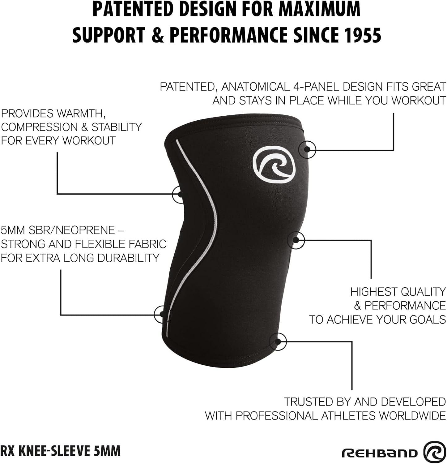 Rehband RX Knee Sleeve (5mm)